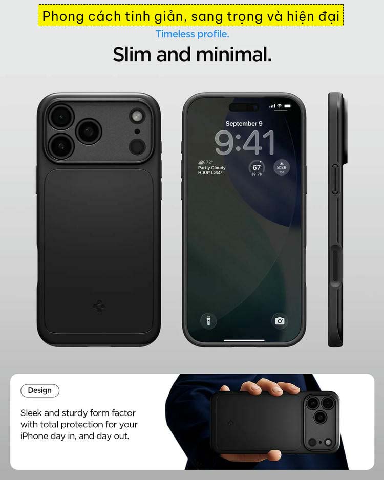 Ốp lưng iPhone 17 Pro Max Spigen Thin Fit Magfit 5